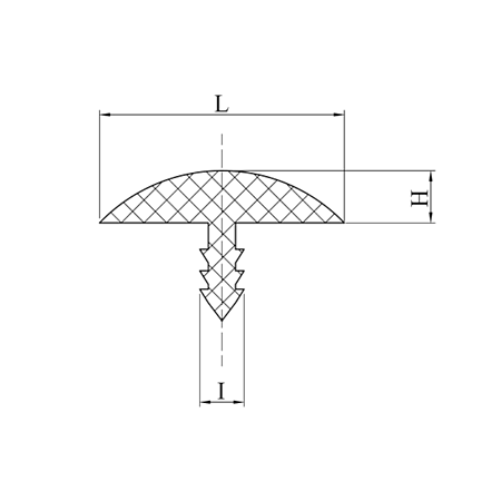 Cant cu profil plat, PVC, satin, 80 m