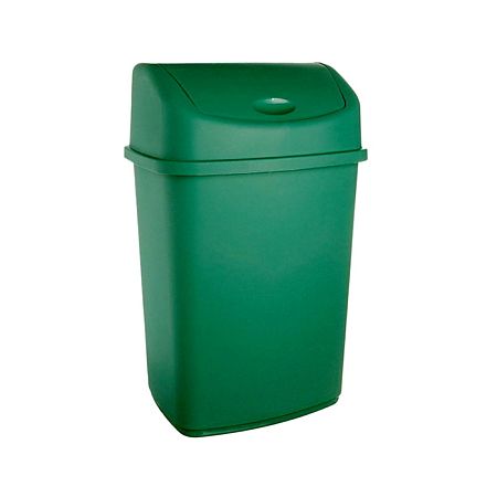 Cos de gunoi batant Inaplast Lotus, verde, 55 l